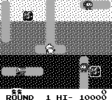 Dig Dug gameplay screenshot on Game Boy