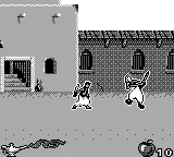 Disney's Aladdin gameplay screenshot on Game Boy