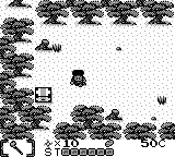 Ganbare Goemon: Sarawareta Ebisumaru! gameplay screenshot on Game Boy