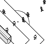 Goal! gameplay screenshot on Game Boy