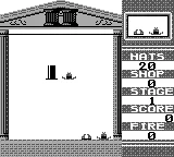 Hatris gameplay screenshot on Game Boy
