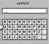 InfoGenius Productivity Pak: Berlitz Spanish Translator gameplay screenshot on Game Boy