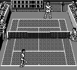 Jimmy Connors Tennis gameplay screenshot on Game Boy