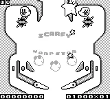 Kirby's Pinball Land gameplay screenshot on Game Boy