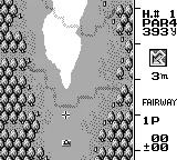 Konami Golf gameplay screenshot on Game Boy