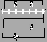 Malibu Beach Volleyball gameplay screenshot on Game Boy