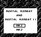 Mortal Kombat & Mortal Kombat II gameplay screenshot on Game Boy