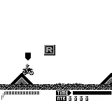 Motocross Maniacs gameplay screenshot on Game Boy