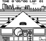 Nakajima Satoru: F-1 Hero GB: World Championship '91 gameplay screenshot on Game Boy