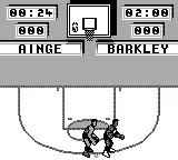 NBA All-Star Challenge gameplay screenshot on Game Boy