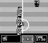 Nekketsu Koukou Soccer-bu: World Cup Hen gameplay screenshot on Game Boy