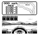 Nigel Mansell's World Championship Racing gameplay screenshot on Game Boy