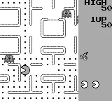 Pac-Man gameplay screenshot on Game Boy