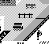 Paperboy gameplay screenshot on Game Boy