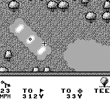 PGA European Tour gameplay screenshot on Game Boy