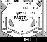 Pinball Deluxe gameplay screenshot on Game Boy