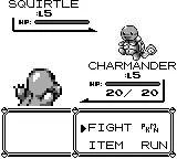 Pokémon Red gameplay screenshot on Game Boy
