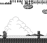 Popeye 2 gameplay screenshot on Game Boy