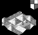 Populous gameplay screenshot on Game Boy