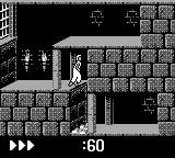 Prince of Persia gameplay screenshot on Game Boy