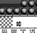 Race Days gameplay screenshot on Game Boy
