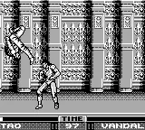 Raging Fighter gameplay screenshot on Game Boy