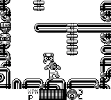 Rockman World 2 gameplay screenshot on Game Boy