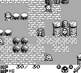 Rolan's Curse II gameplay screenshot on Game Boy