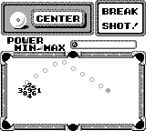 Side Pocket gameplay screenshot on Game Boy