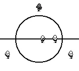 Soccer gameplay screenshot on Game Boy