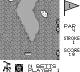 Sports Illustrated: Golf Classic gameplay screenshot on Game Boy