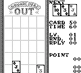 Square Deal: The Game of Two Dimensional Poker gameplay screenshot on Game Boy