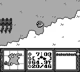 Super Black Bass gameplay screenshot on Game Boy