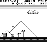 Super Mario Land gameplay screenshot on Game Boy