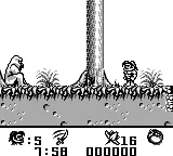 Tarzan: Lord of the Jungle gameplay screenshot on Game Boy