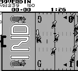 Tecmo Bowl gameplay screenshot on Game Boy