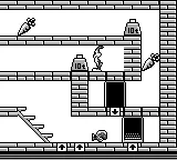 The Bugs Bunny Crazy Castle gameplay screenshot on Game Boy