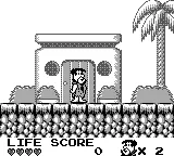 The Flintstones: King Rock Treasure Island gameplay screenshot on Game Boy