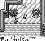 The Legend of Zelda: Link's Awakening gameplay screenshot on Game Boy