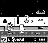 The Ren & Stimpy Show: Space Cadet Adventures gameplay screenshot on Game Boy