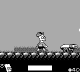 The Simpsons: Bart & the Beanstalk gameplay screenshot on Game Boy