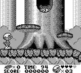 The Smurfs gameplay screenshot on Game Boy