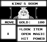 The Sword of Hope II gameplay screenshot on Game Boy