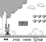 Tiny Toon Adventures: Babs' Big Break gameplay screenshot on Game Boy