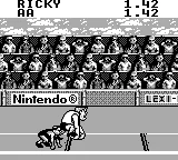 Track Meet gameplay screenshot on Game Boy