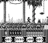 Universal Soldier gameplay screenshot on Game Boy
