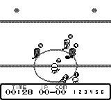 World Ice Hockey gameplay screenshot on Game Boy
