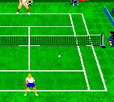 Andre Agassi Tennis gameplay screenshot on Game Gear