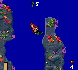 Ariel the Little Mermaid gameplay screenshot on Game Gear