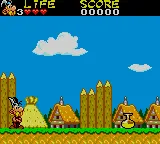 Astérix and the Secret Mission gameplay screenshot on Game Gear